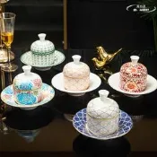 【可開發票】新中式酒店骨瓷燉盅商用酒樓會所燕窩魚翅隔水燉盅參湯陶瓷煲禮盒【满额免運】