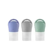 【SOTHING 向物】3入 38ml矽膠分裝瓶(旅行分裝瓶 旅行組 乳液瓶 沐浴瓶 軟管分裝瓶 擠壓瓶 盥洗用品)