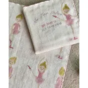 *COSY CORNER* Shinzi Katoh 加藤真治 日本製 毛巾/方巾/紗布/口水巾 小小芭蕾舞者 粉色