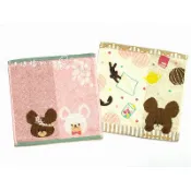 小熊學校the bears' school上學熊 刺繡 小方巾 毛巾