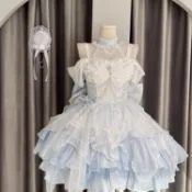 🔥臺灣出貨🔥天鵝湖公主禮服千金lolita蝴蝶洛麗塔成人禮蓬蓬裙生日