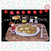 【33明信片本舖】台灣原創明信片 榴小妞 美食明信片 臭豆腐