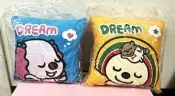 【阿悟的倉庫】現貨~早期7-11絕版OPEN小將方型抱枕~2個合售