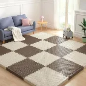【Light Live】厚磅2.5CM巧拼地墊 防撞地墊 爬行墊 巧拼 地墊 防滑墊 止滑墊(8片裝-五色任選30×30cm)