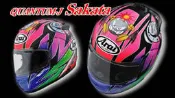 台中皇欣!!正日本 ARAI 出品限量全罩安全帽 QUANTUM-J SAKATA 炸彈超人!!稀少原裝品!!免運費!!