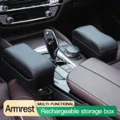 PEUGEOT 汽車扶手箱肘部支撐可調節汽車座椅間隙整理器扶手箱適用於標致 206 207 208 301 307 30