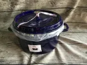 英 dust  德 der staub 灰塵 鑄鐵圓鍋 26  藍 含蒸鍋 40510 604出清不退換貨