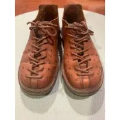正品 SHOEX trippen golf 洞洞鞋 皮鞋 酒紅色 紅色 鞋側標36 24cm