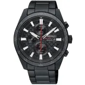 【SEIKO 精工】CRITERIA系列 真三眼 日期 光動能 男款 鋼錶 V176-0AW0SD/SSC657P1(精準走時 經典腕錶)