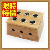 艾草針灸盒艾灸器具-六孔竹製艾灸盒祛寒溫灸盒多功能65j22【獨家進口】【米蘭精品】