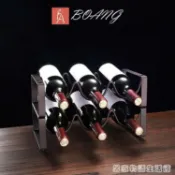 摩可美家 【樂天特惠】歐式創意紅酒架擺件酒瓶架現代簡約家用酒櫃客廳家居擺設葡萄酒架