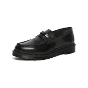 (店+)【Dr.Martens】25015001 Dr.Martens馬丁 Penton 牛皮革 圓頭厚底 樂福鞋 男女同款 黑色