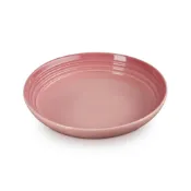 (店+)【Le Creuset】義麵盤22cm櫻花粉無紙盒餐盤造型盤圓盤 入厝禮