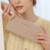 【Kinloch Anderson】Carol 拉鍊長夾-奶茶粉