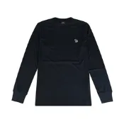 Paul Smith 經典刺繡彩色斑馬小LOGO棉質長袖T恤(男/深藍)