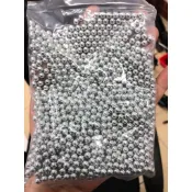 現貨! 精密研磨 0.89g 6mm 電鍍銀珠 不怕繡鋼珠 (1公斤) 加重彈 高精圓度 適co2動力 如缺貨改寄銅珠