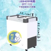 德國利勃LIEBHERR 2尺5 玻璃推拉冷凍櫃 冷凍櫃 玻璃冰櫃 臥櫃 108L  EFE-1102