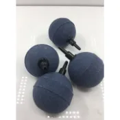 邦邦水族~黑金剛砂大水雷氣泡石圓型直徑5cm 金剛砂 氣泡石 高溫燒結 鼓風機 池塘 直徑5CM