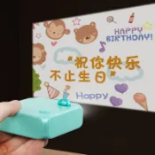 台灣熱銷︱生日快樂投影燈 投影儀 ins派對網紅氣氛拍照道具 背景裝飾佈置投影燈