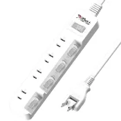 Plus+保護傘 2P延長線 旋轉插頭 5切4座 (PU-2546)