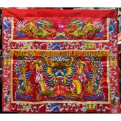 【東天佛俱】龍鳳桌圍 2尺9 3尺6 4尺2 桌圍 神明桌裙 桌裙 宴王用品 擺宴 祝壽 祀宴 神明用品 香案擺設
