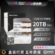 【可開發票】WD/西數HC560 WUH722020BL5204 20T SAS企業級氦氣服務器硬盤20TB