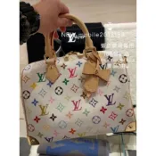 在途有貨 可接單 限量大爆款 全新正品 LV M13085 村上隆 白彩老花 LV x TM Speedy25 SP25