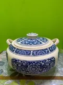 金門宏玻陶瓷鍋-金門紀念-收藏、擺飾，自然冰裂痕，完美主義者請勿下標
