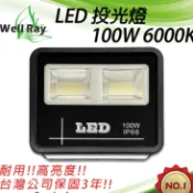 【2025新版】LED投光燈 100W 6000k 投射燈 洗牆燈 泛光燈 探照燈 工作燈 景觀燈 防水 全電壓 舞台燈
