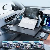 【ANTIAN】多功能汽車方向盤桌板 可折疊收納車用吃飯桌 車載便攜筆電置物架