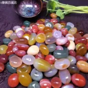 ##臺灣爆款## 南京雨花石天然魚缸造景石五彩石水培花盆栽鵝卵石小石頭小彩碎石