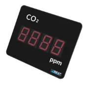 (店+)CO2濃度監測 空氣質量分析儀 二氧化碳濃度計 二氧化碳面板 監控儀 二氧化碳監測儀 co2檢測儀 185-LEDC7