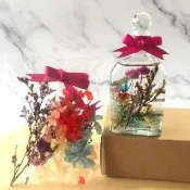 【A-ONE 匯旺】浮游花DIY材料包 乾燥永生花 不凋滿天星 捧花蓬萊松 富貴豆 乾燥花束材料 不凋花玫 H35