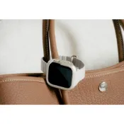 【送錶殼】實拍 氣質風 超強磁吸APPLE WATCH荔枝紋錶帶S12 44 40 42 46mm SE3 Ultra4