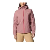 【Columbia Sportswear】Columbia 哥倫比亞 女款-OT防水外套-Ampli-Dry™ II Shell 暗粉紅 UWK24960/JS