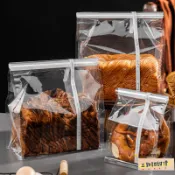 ⭐台灣出貨⭐【熱銷】【吐司袋】吐司麵包 包裝袋 烘焙 蛋糕 餅乾 自封 食品袋子 打包 450g 牛皮紙 紙袋