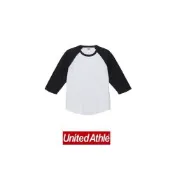 United Athle UA 5.6oz 拉克蘭七分袖T恤 白/黑 3504501-1002