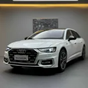 快樂購購 1:18奧迪A6L轎車豪車仿真合金汽車模型兒童男孩玩具車模擺件收藏