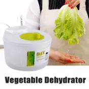 Rotating Fruit Vegetable Drainage Basket/Labor-saving Salad