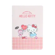 日本 sun-star 三麗鷗 Hello Kitty & Tiny Chum 橫線筆記本/ A5/ 紅 eslite誠品