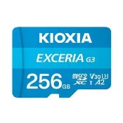 【KIOXIA  鎧俠】EXCERIA G3 MicroSDXC UHS-I U3/V30/C10 256GB 記憶卡 附轉卡