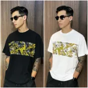 美國百分百【全新真品】Versace Jeans 凡賽斯 短袖 棉質 T恤 VJ 上衣 LOGO 短T 黑/白 CP98
