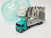 【Pmkr】 TOMICA  扭蛋車 聯結車 拖板車  附道路底板 全新
