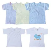 【Oluna 歐露娜】小三福 單棉短袖 32/34/36號 寶寶短袖 小孩短袖 兒童短袖 寶寶睡衣 居家服