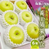 【天天果園】日本青森特選黃王蜜蘋果禮盒6入(約1.7kg)