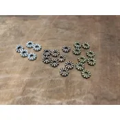 鋁合金隔珠50片35元/ 雪花隔珠 / 梅花隔珠 / 原住民材料 / 串珠材料 / 定位珠 / DIY材料 / 6MM