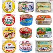 罐頭 廣達香肉醬 麵筋 味全辣味肉醬 花瓜 鮪魚 鯖魚 紅燒鰻