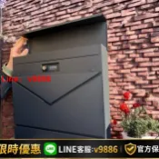聚優甄選 【台灣公司 可開發票】戶外防水信箱意見箱密碼鎖鑰匙開鎖信報箱現貨歐美庭院磨砂高級感