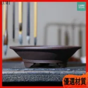 紫砂花盆 多肉植物 盆栽 小品盆栽 粗陶盆 陶瓷盆器 拇指盆 斗笠盆景盆 菖蒲 辦公室桌面擺飾 園藝 花器 盆器 古風