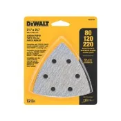 【DEWALT 得偉】磨切機配件 除漆 木材拋光用砂紙綜合包12片裝(DWASPTRI)